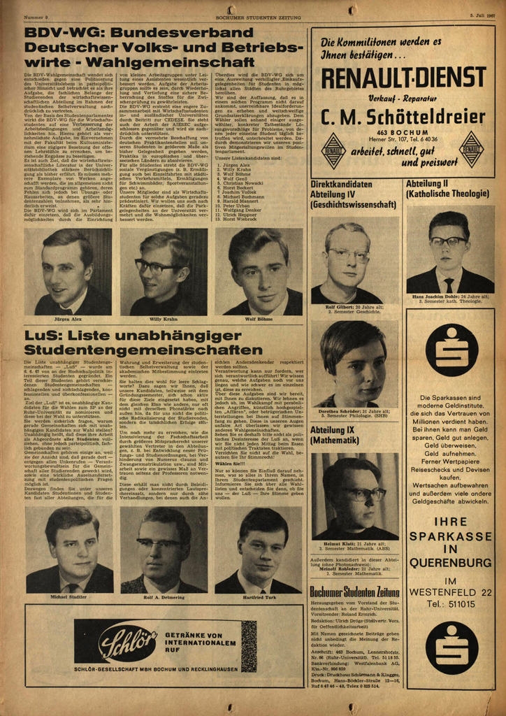 Wie ein bayrischer Kommunalwahlkampf: 60 Jahre StuPa