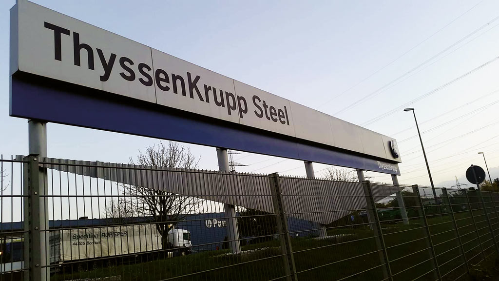 Demo zu ThyssenKrupp